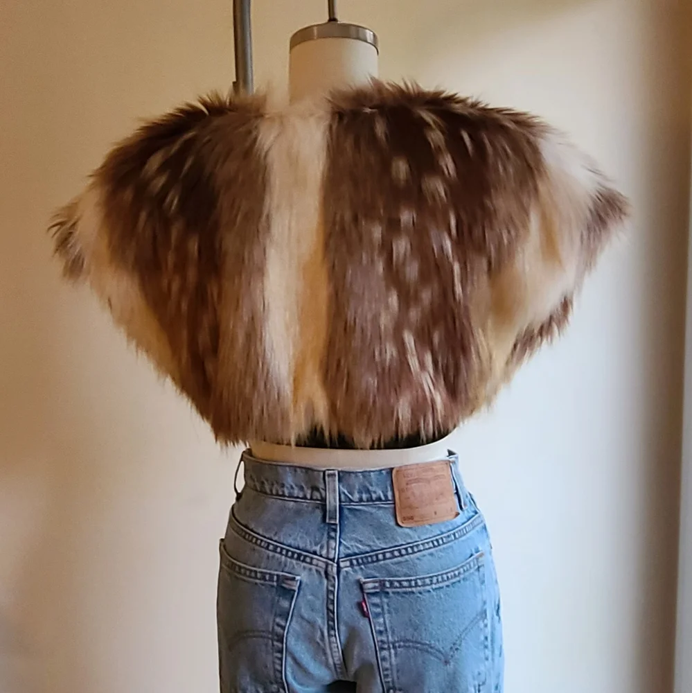 NWT Foxiedox Bambi Faux Fur Bolero - Picture 8 of 13